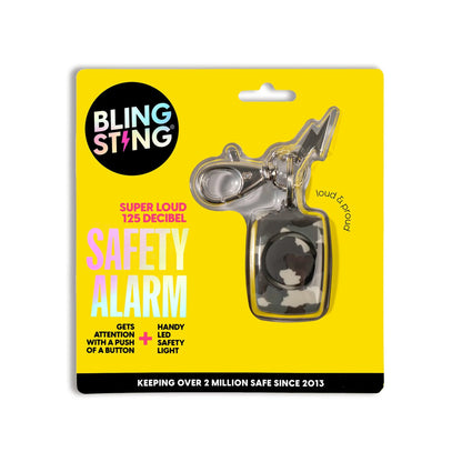 Mini Safety Alarm | Grey Camo Soft Touch