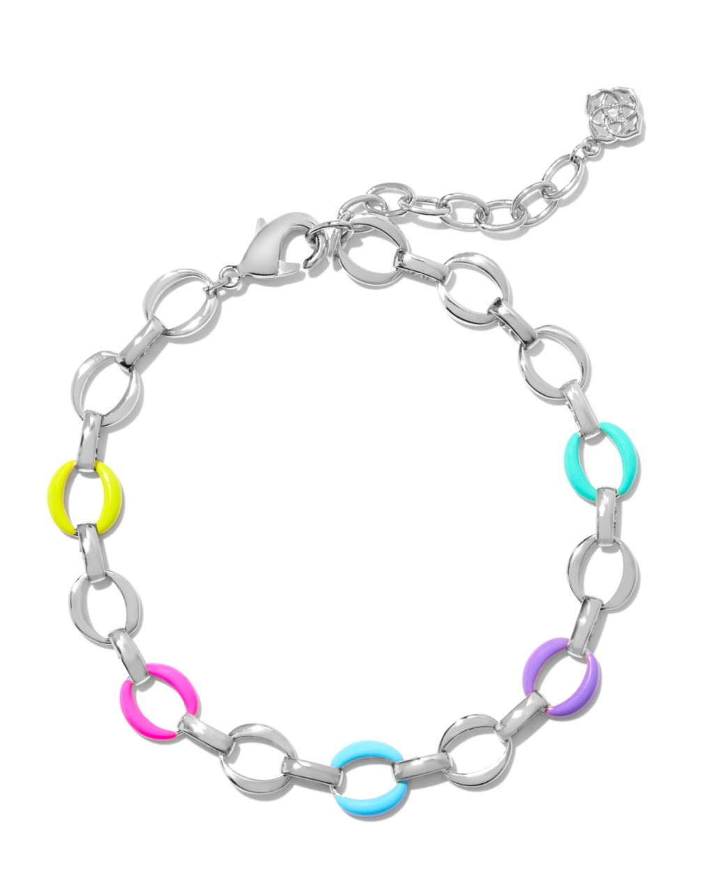 Kelsey Chain Bracelet | Silver & Multi Mix