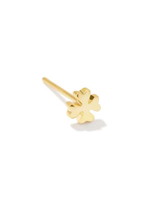 Clover Single Stud Earrings | Gold