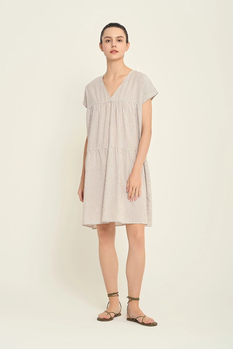 Loose Boxy Stripe Dress