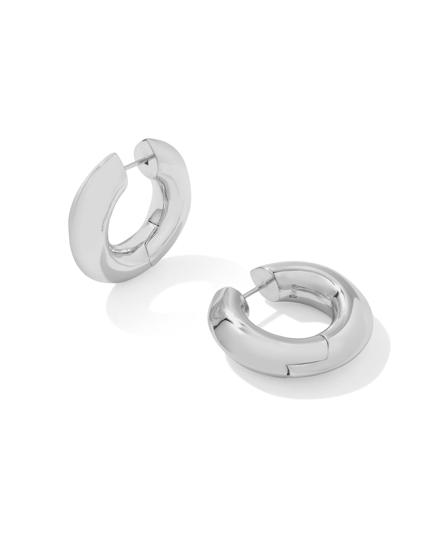 Mikki Metal Hoop Earrings | Silver