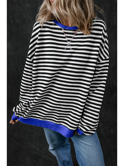 Stripe Long Sleeve Sweatshirt