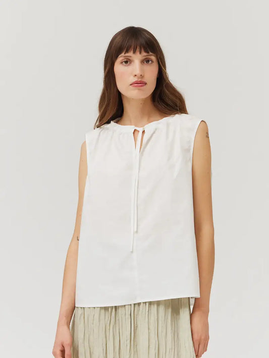Sleeveless Cotton Top