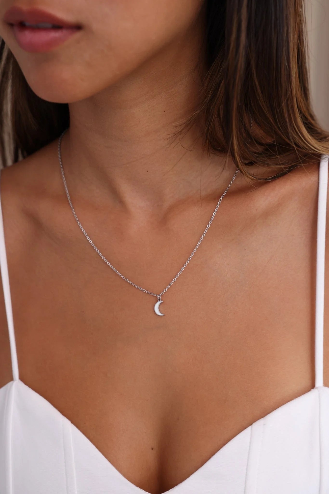 Lumina Luna Crescent Moon Adjustable Necklace