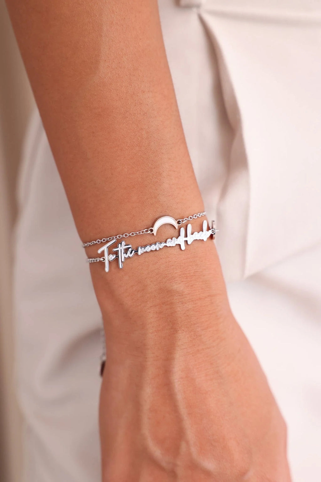 Lumina Luna Crescent Moon Adjustable Bracelet