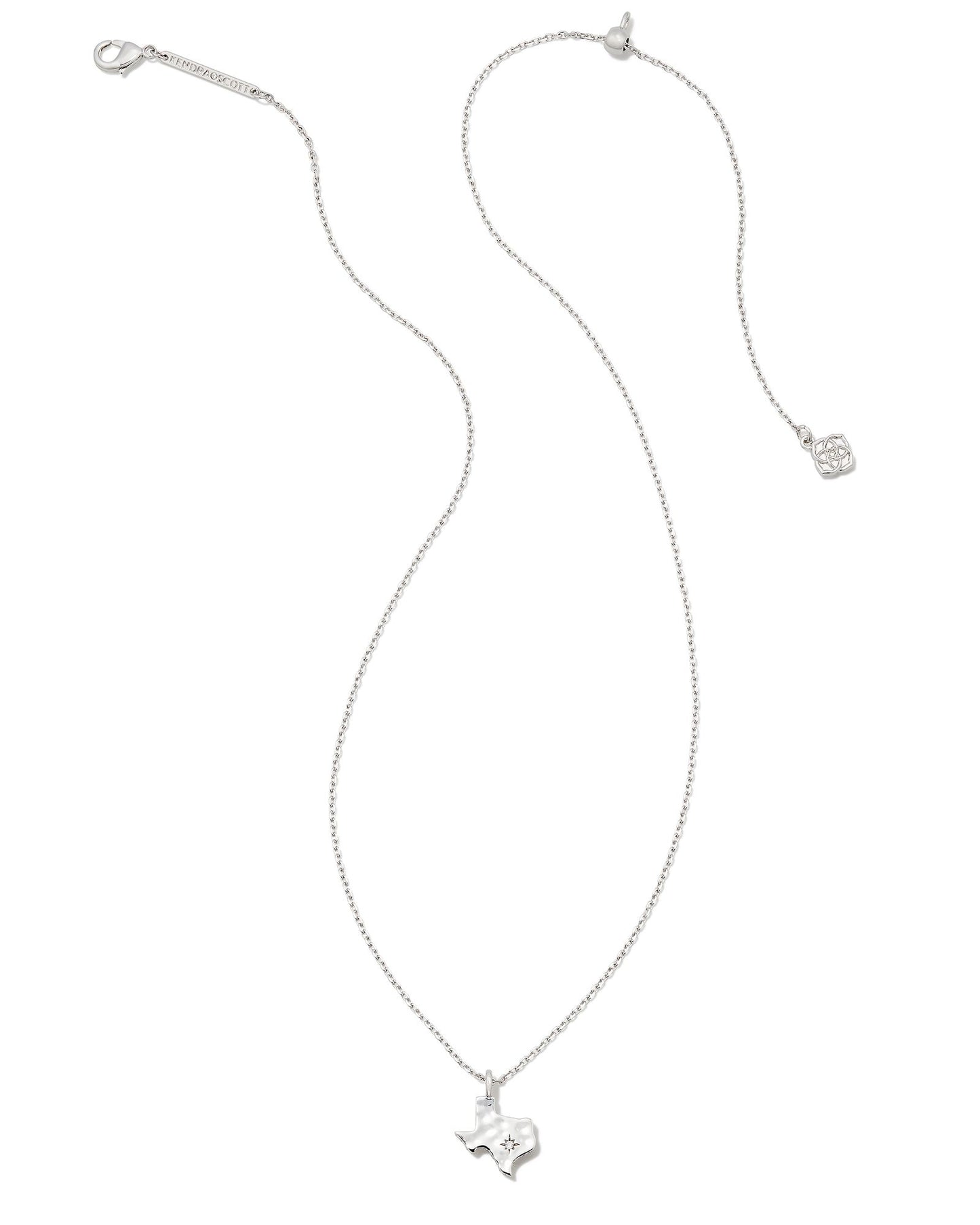 Texas Short Pendant Necklace | Silver