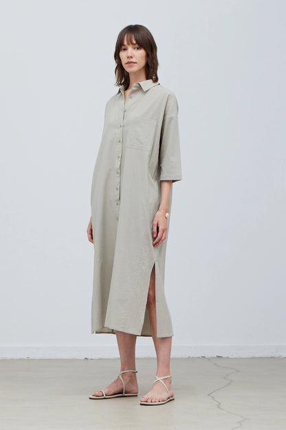 Cotton Shirt Dress