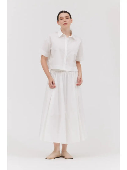 Short Sleeves Crop Shirt