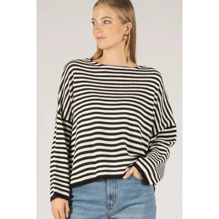 Striped T-Body Sweater