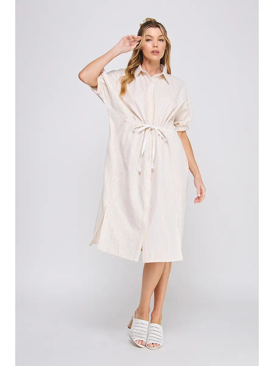 Breezy Dolman Shirt Dress