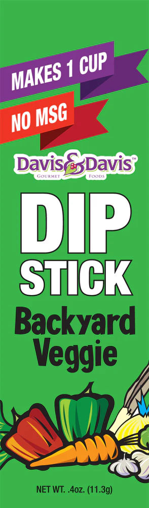 Backyard Veggie Dip Stick