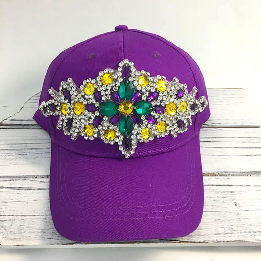 Mardi Gras Sparkle Baseball Cap