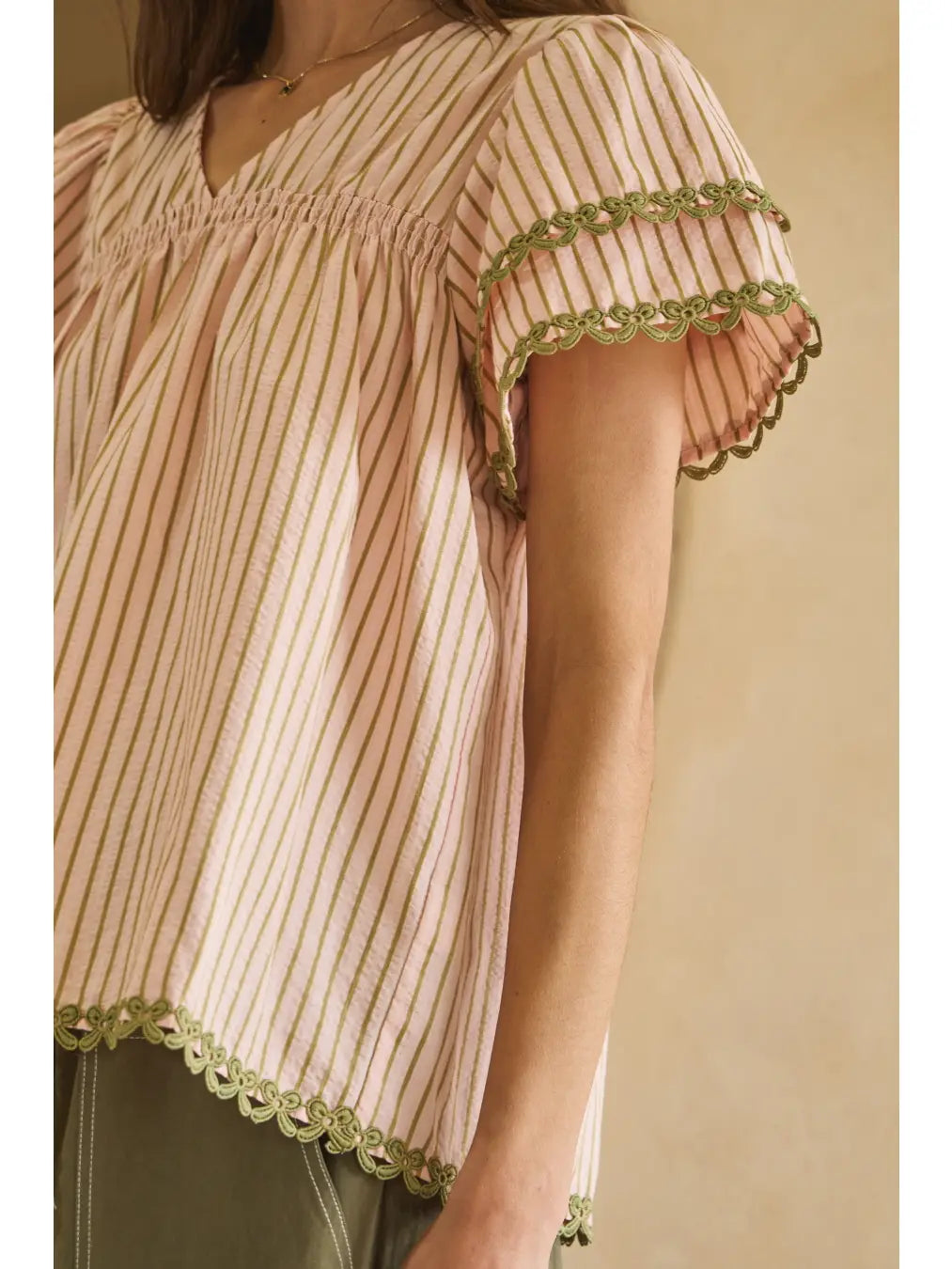 Flutter Sleeve Top