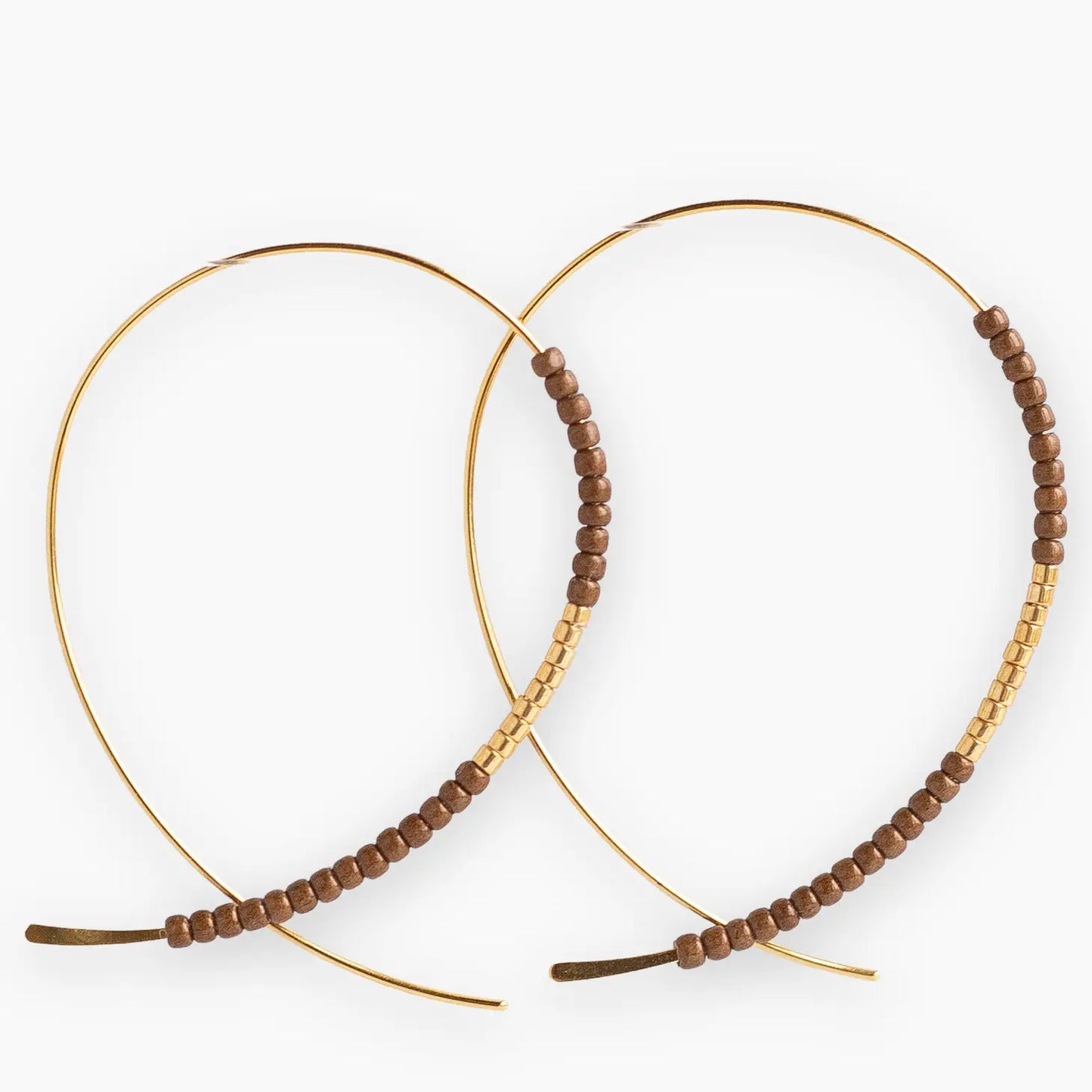Norah Earrings | Gold & Sienna