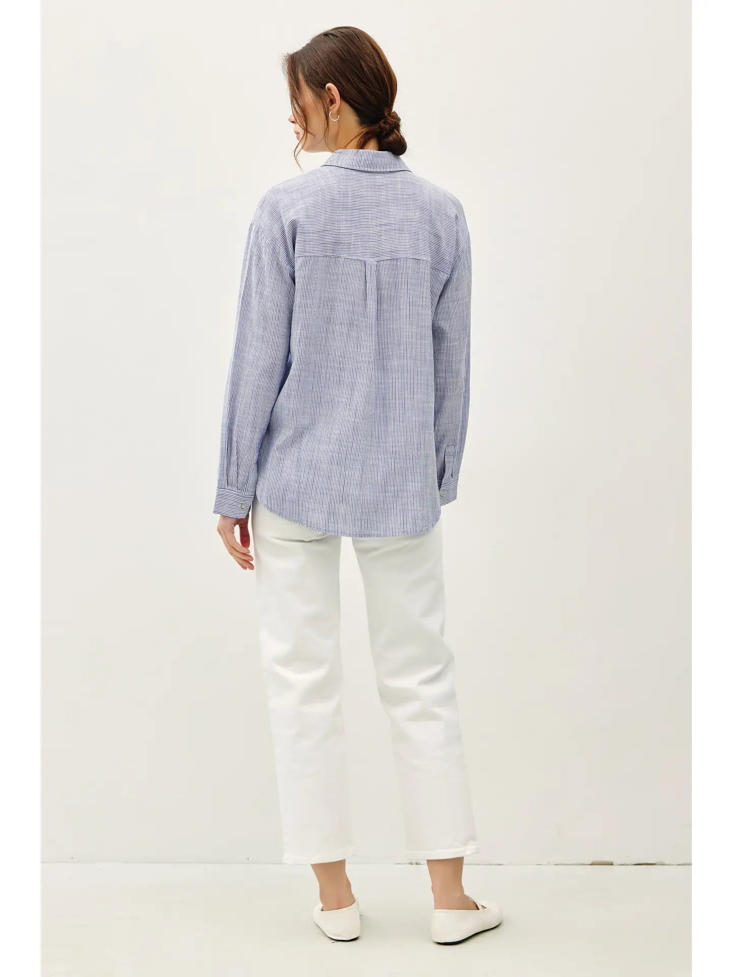 Pinstripe Button Down Shirt