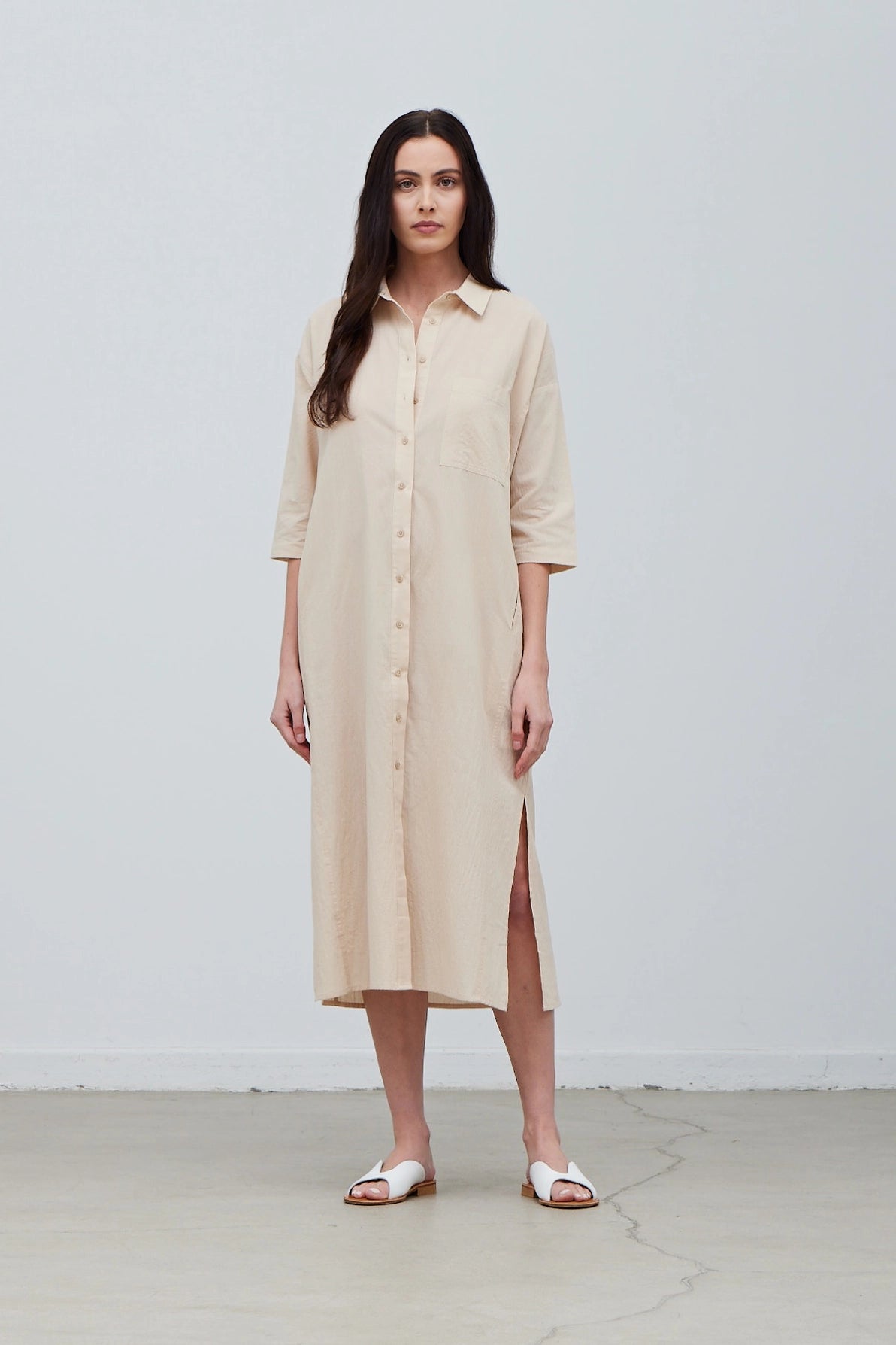 Cotton Shirt Dress