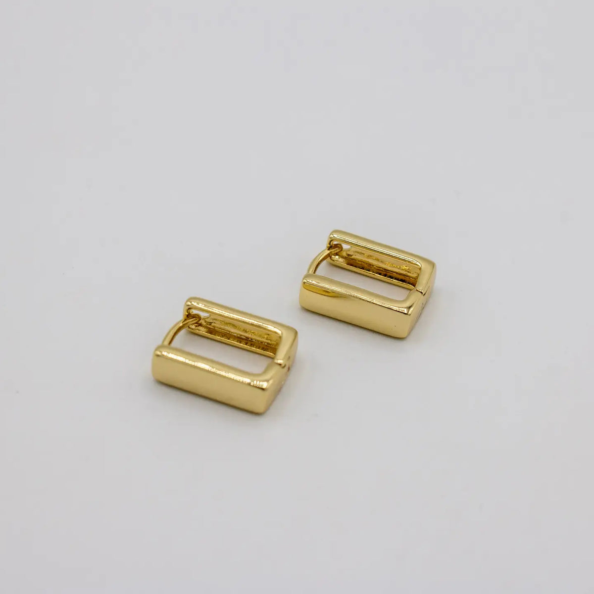 Dainty Square Hoops