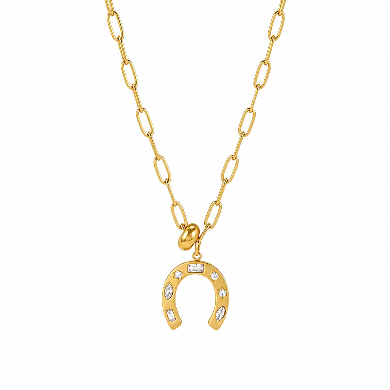 Cz Horseshoe Necklace