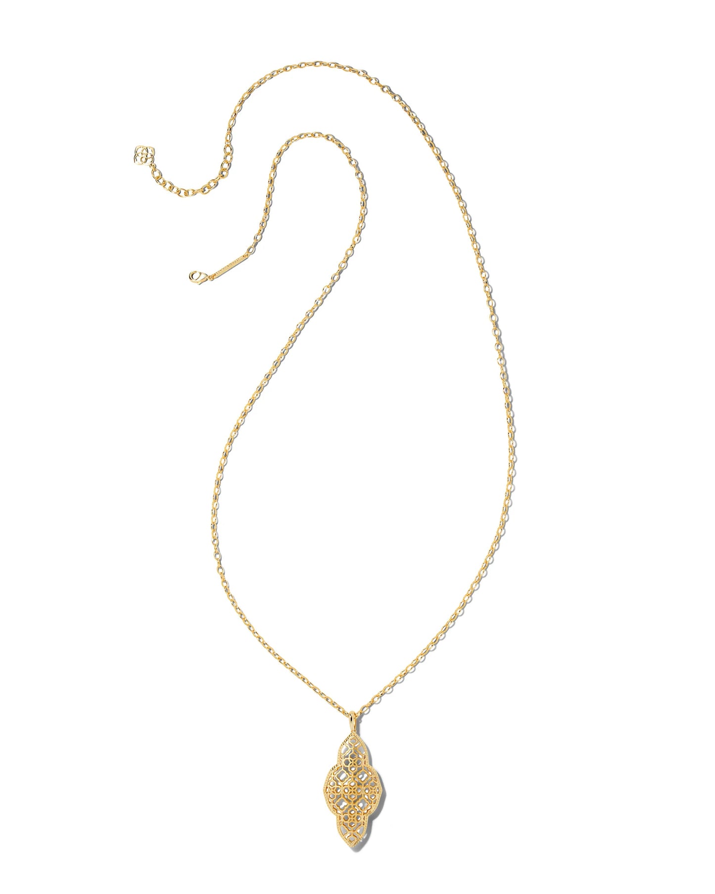 Abbie Long Pendant Necklace | Gold