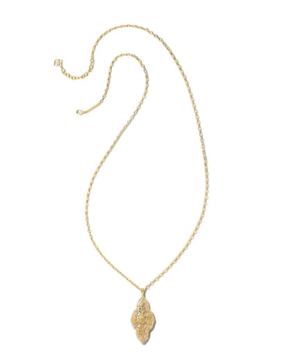 Abbie Long Pendant Necklace | Gold