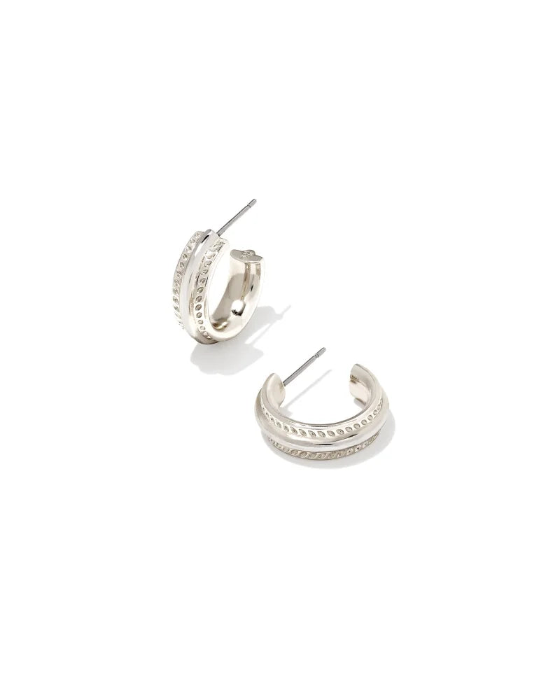 Merritt Huggie Earrings | Silver