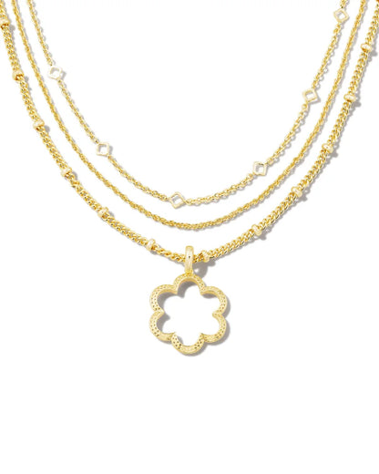 Susie Multi Strand Necklace | Gold