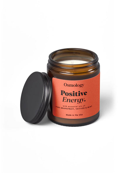 Positive Energy Scented Jar Candle | Pink Grapefruit Vetiver and Mint