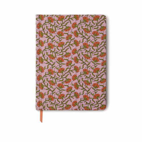 Jumbo Soft Touch Journal | Pink Vintage Floral