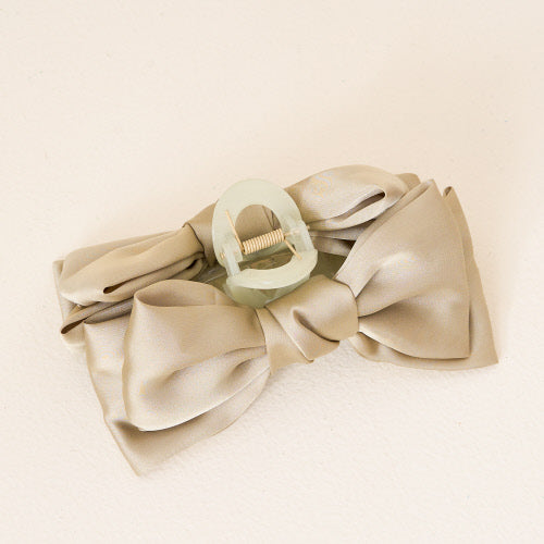 Satin Bow Claw Clip