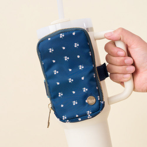 Tumbler Fanny Pack | Pretty Posies Teal