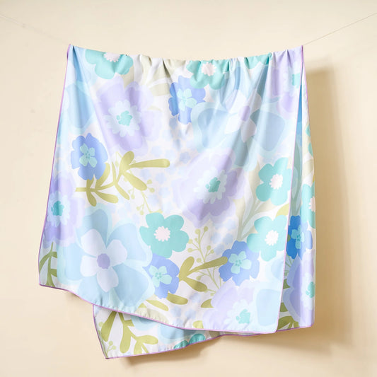 Quick-Dry Beach Towel | Beyond Blooms Blue Green
