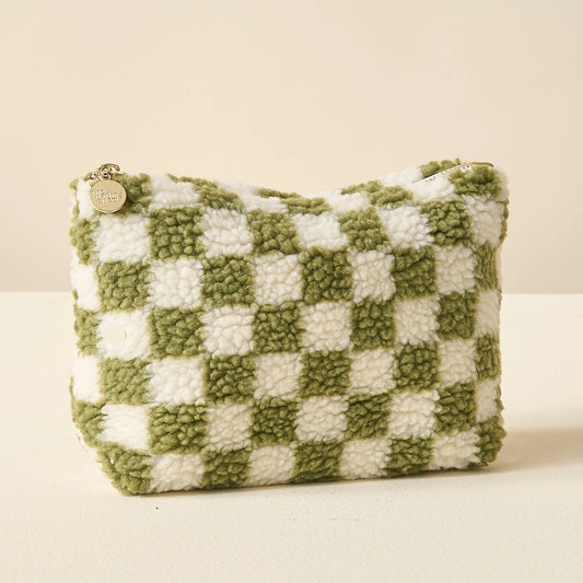 Teddy Pouch | Check Green