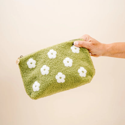 Flower Teddy Pouch | Green Flower