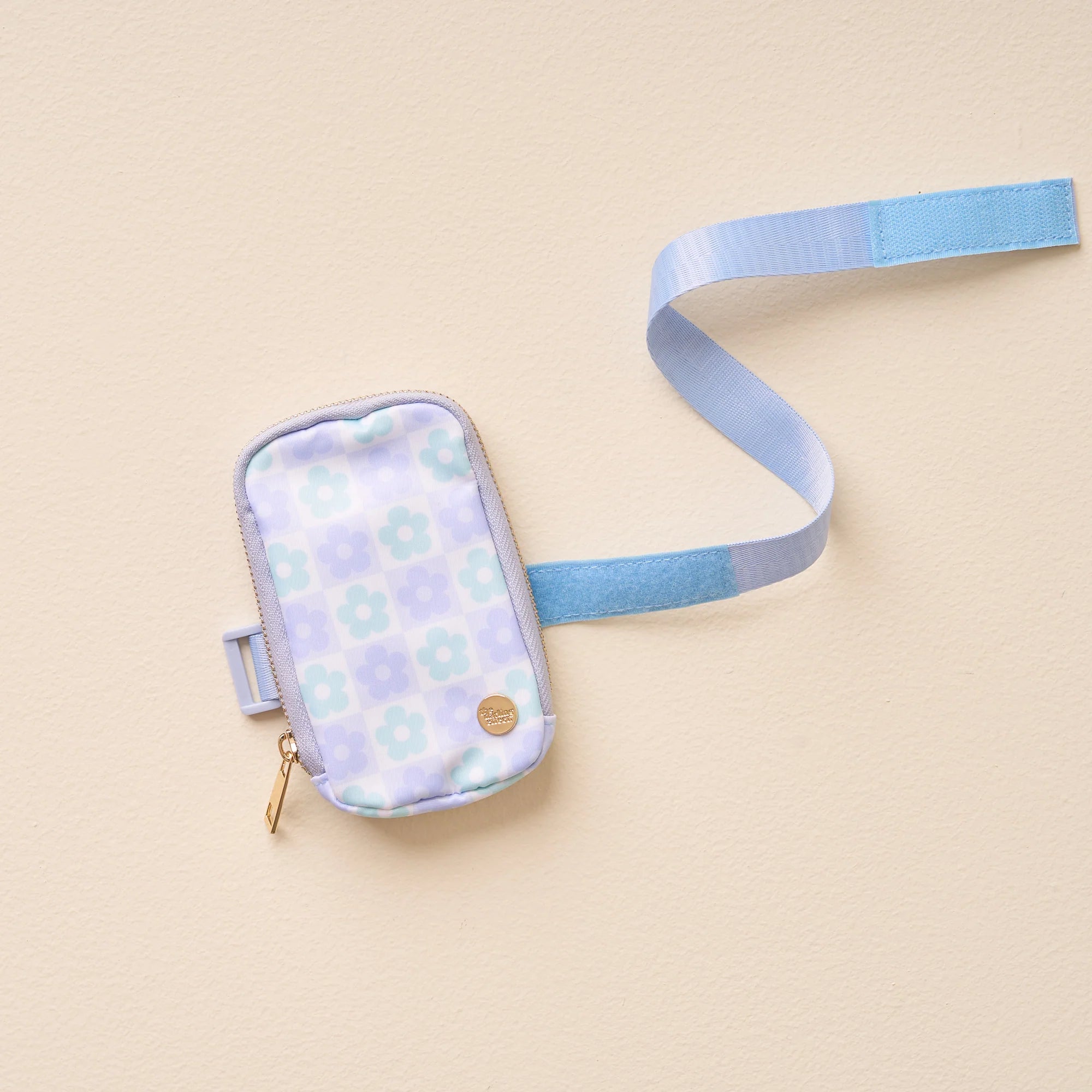 Flower Check Tumbler Fanny Pack | Blue