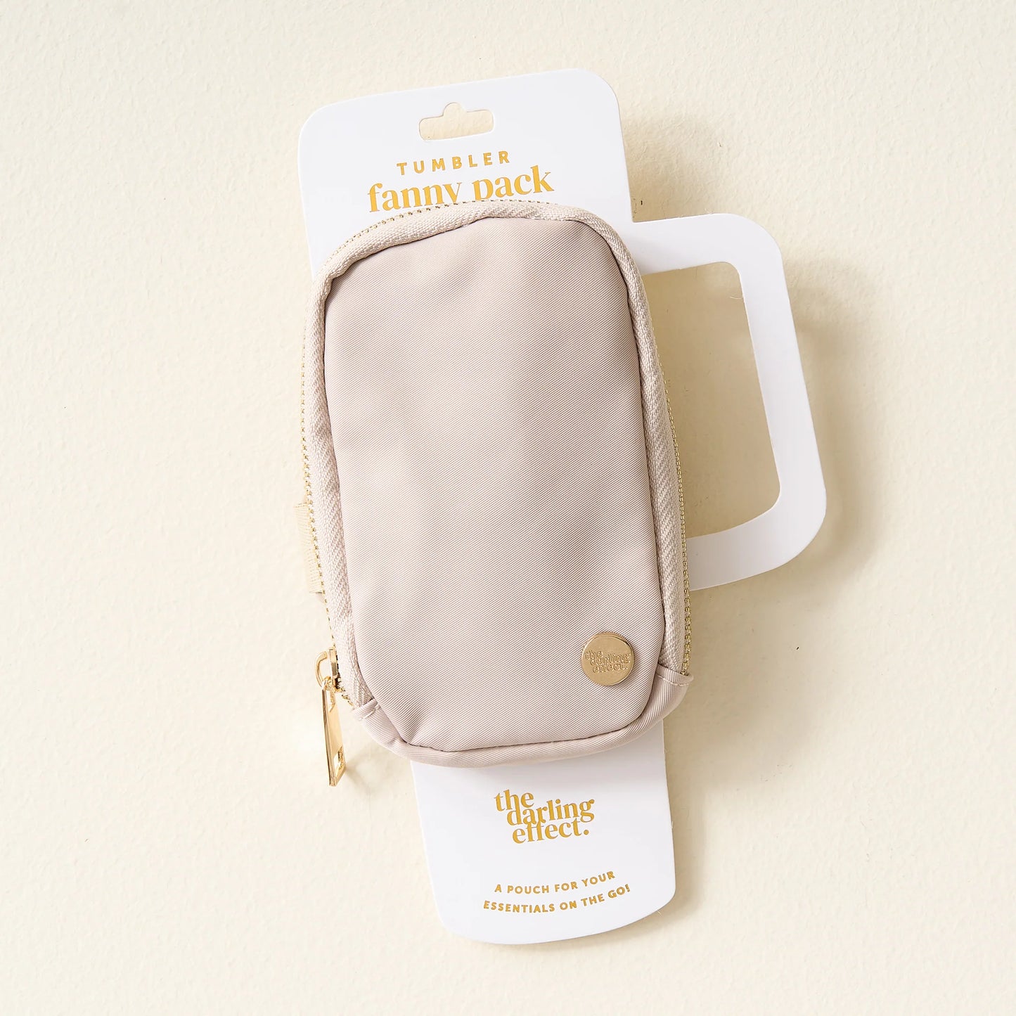 Solid Tumbler Fanny Pack | Natural Beige