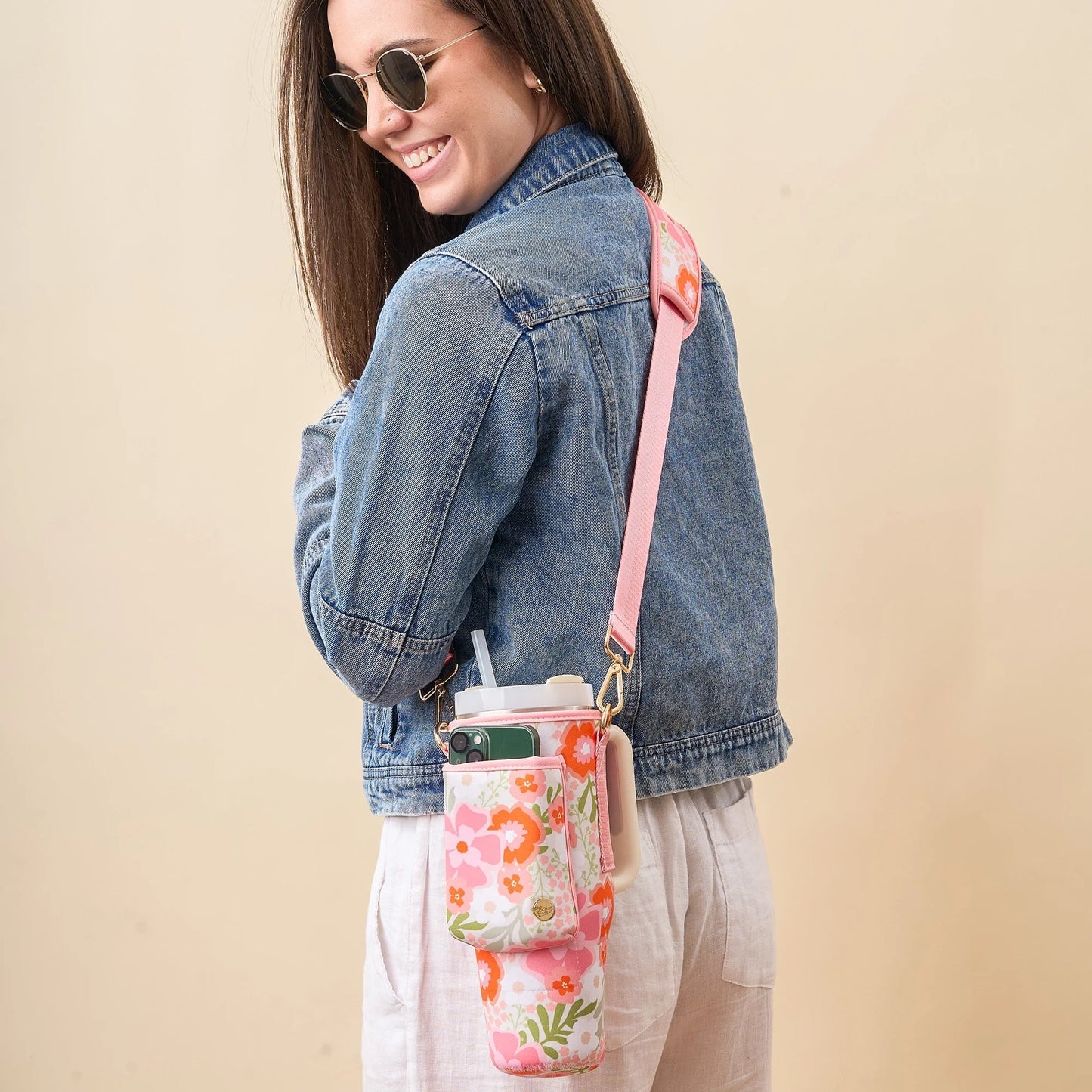 Tumbler Sling | Beyond Blooms Pink Orange