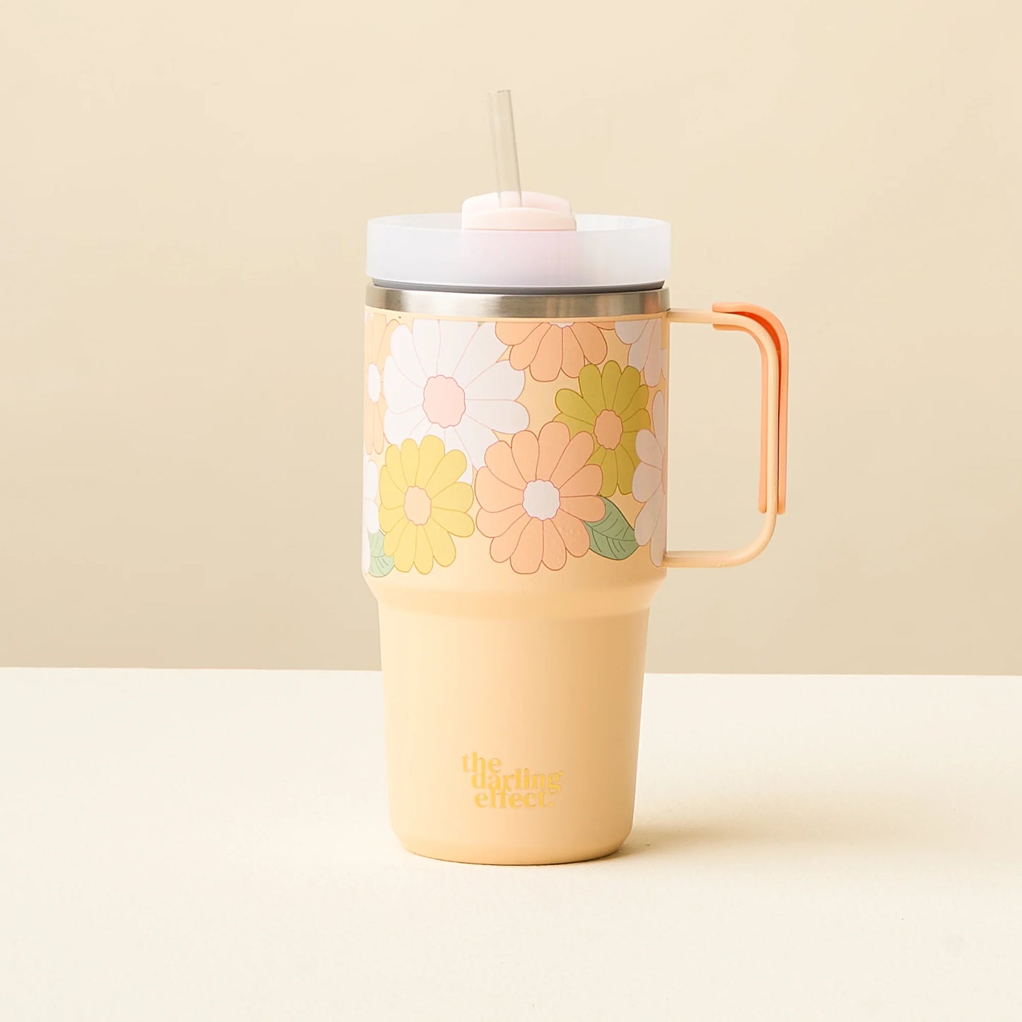 20 oz Tumbler | Daisy Craze Peach