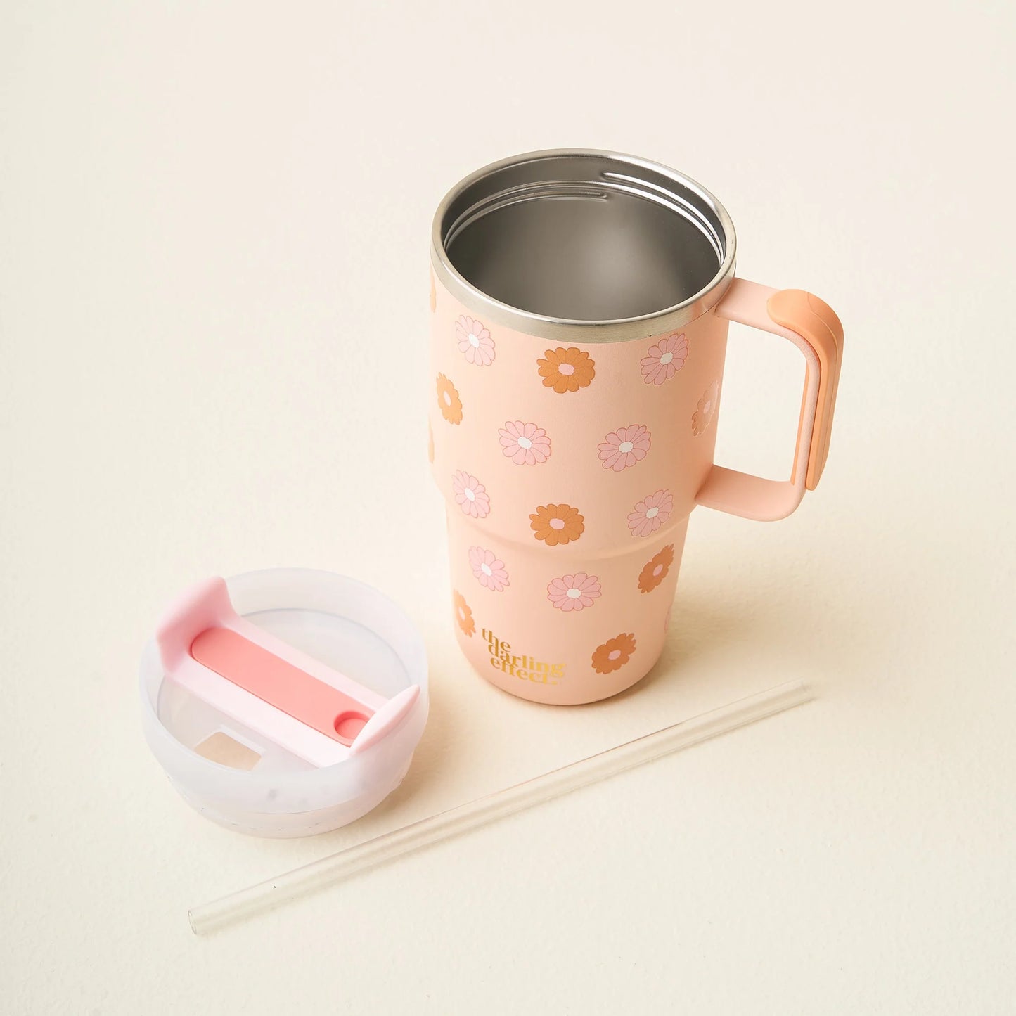 20 oz Tumbler | Darling Daisy Peach