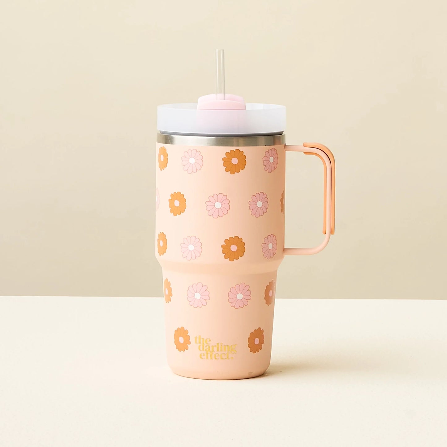 20 oz Tumbler | Darling Daisy Peach