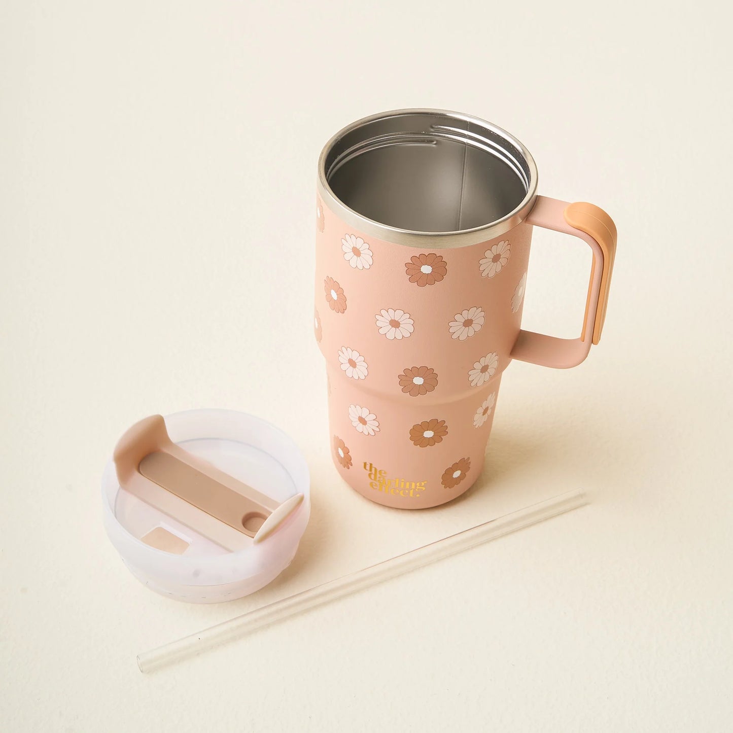 20 oz Tumbler | Darling Daisy Tan