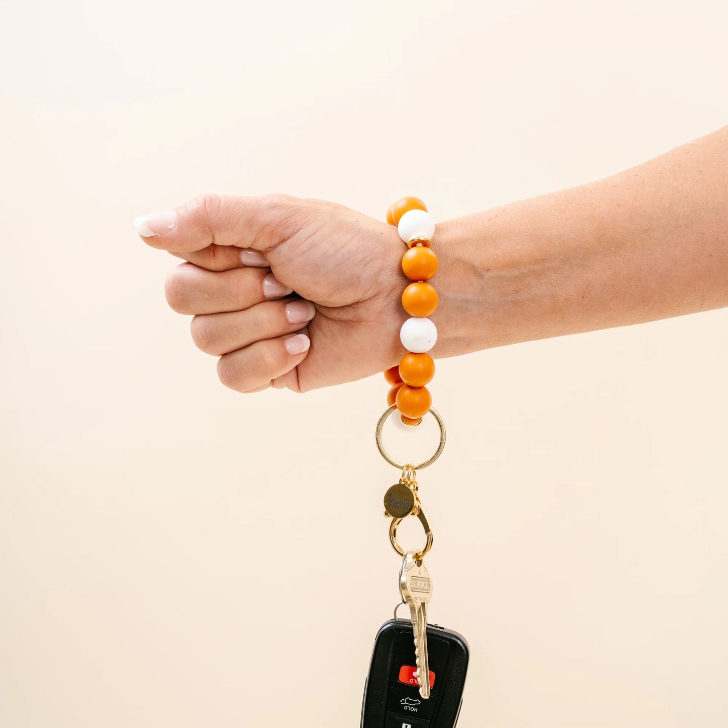 Game Day Hands-Free Keychain Wristlet | Orange