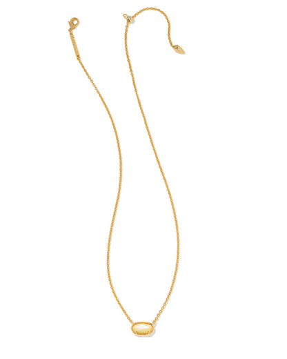 Grayson Short Necklace | Light Yellow Mother-of-Pearl