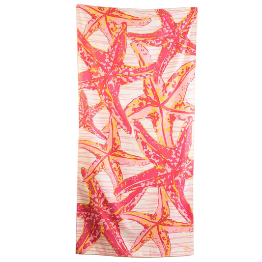 Stella Marina Beach Towel | Pink/Sunburst