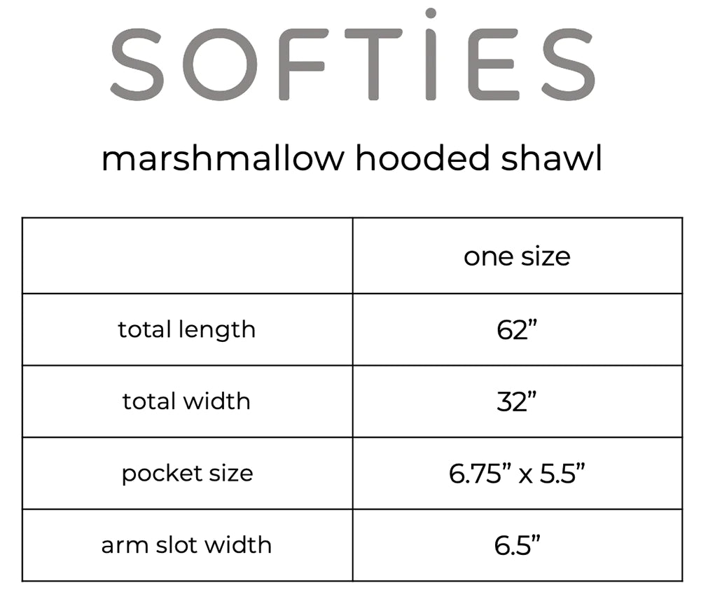 Ultra Soft Marshmallow Hooded Shawl | Grey