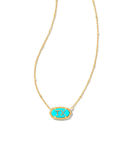 Elisa Gold Texas Necklace | Turquoise Magnesite