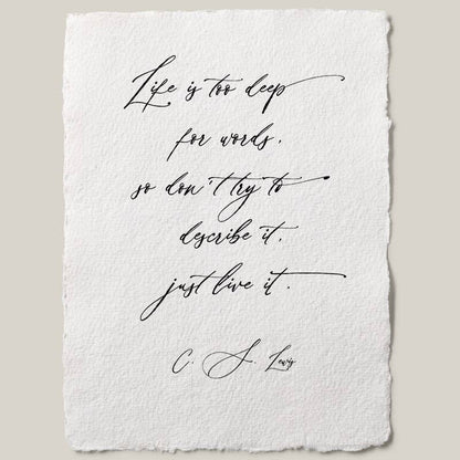 Quote Print | C.S. Lewis