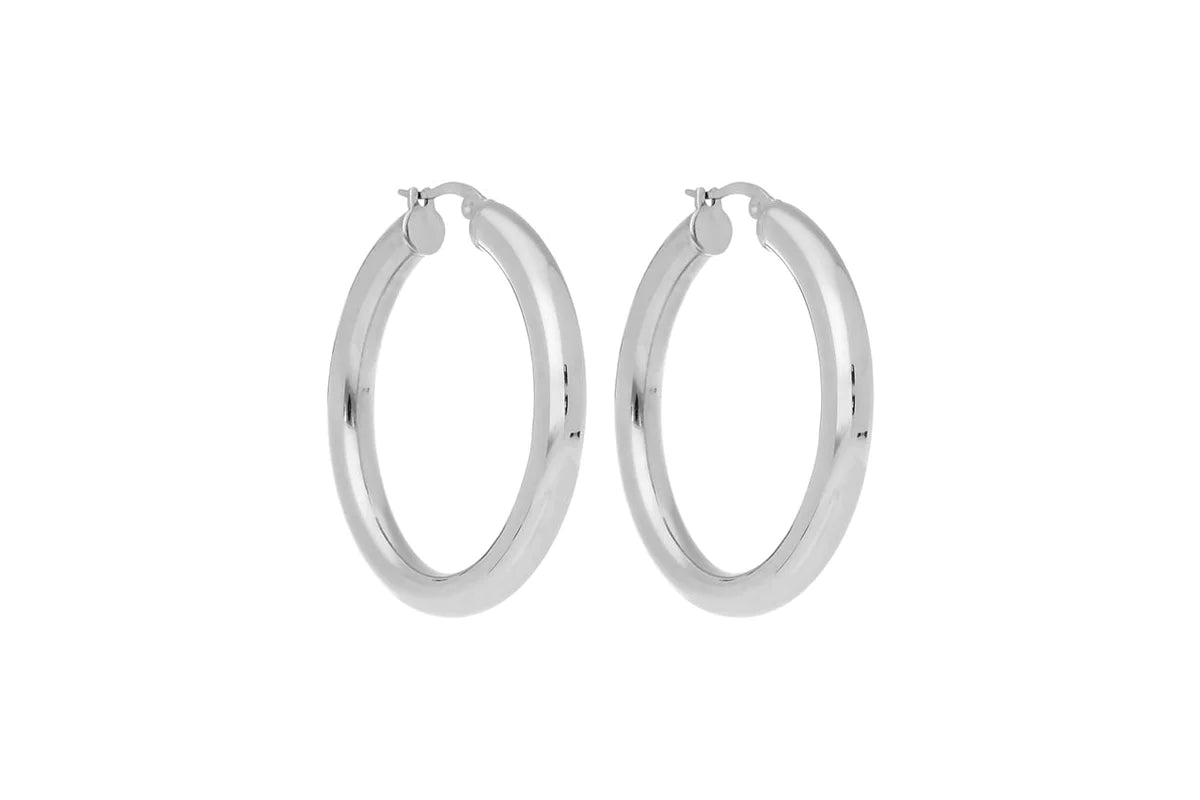 Creole Earring | Albaro Silver 1.57"