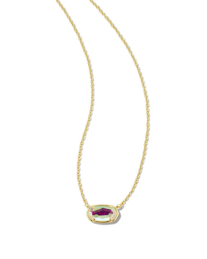 Grayson Short Necklace | Gold & Dichroic Glass