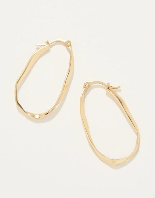 Isle of Hope Hoop Earrings Gold