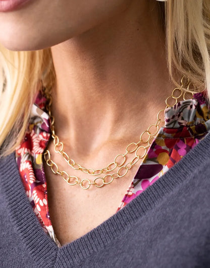 Appoline Chain Necklace 36" Gold